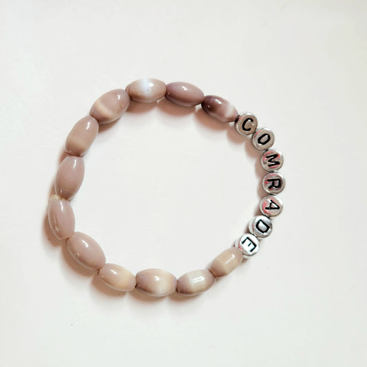 Hand Beaded Stretchy Bracelet 'Comrade'