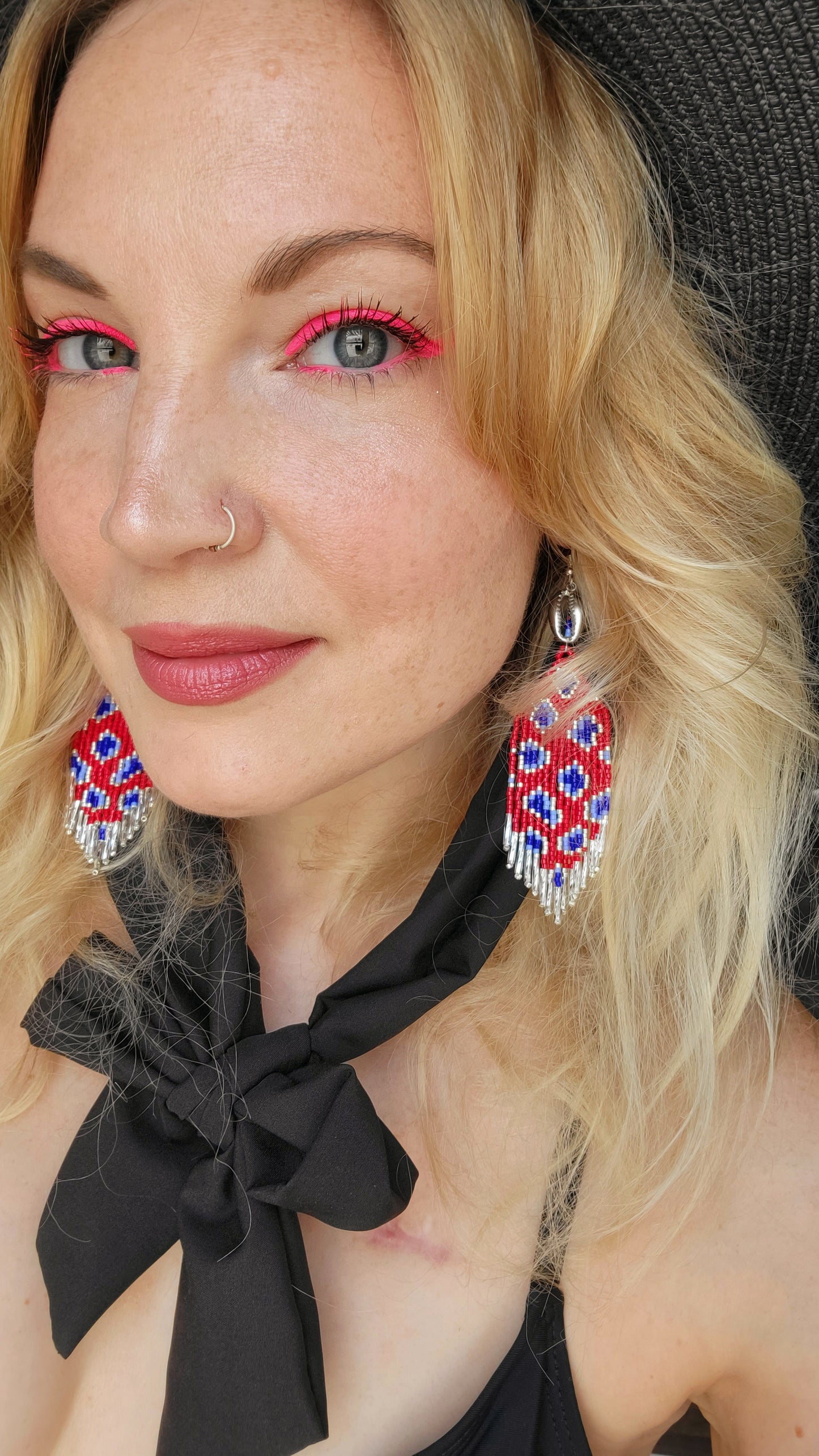 Wild Child Earrings in Red Pout