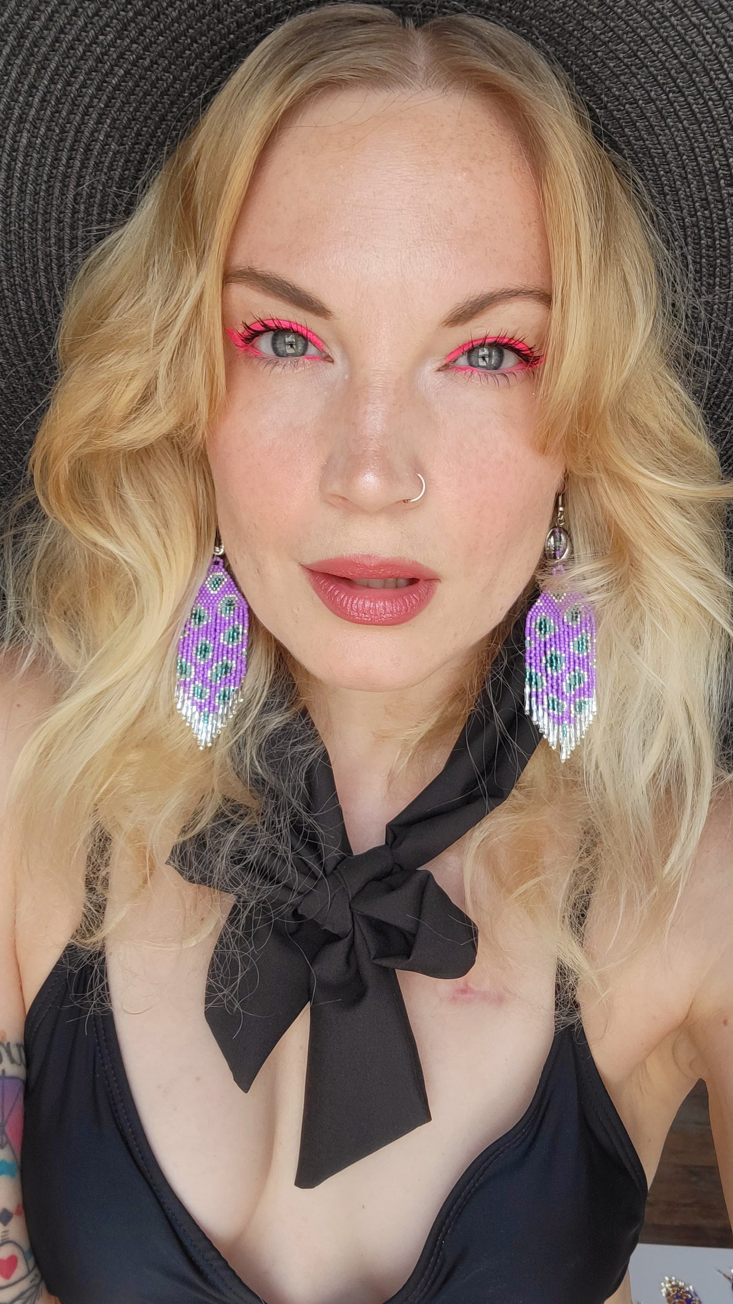 Wild Child Earrings in Juicy Violet