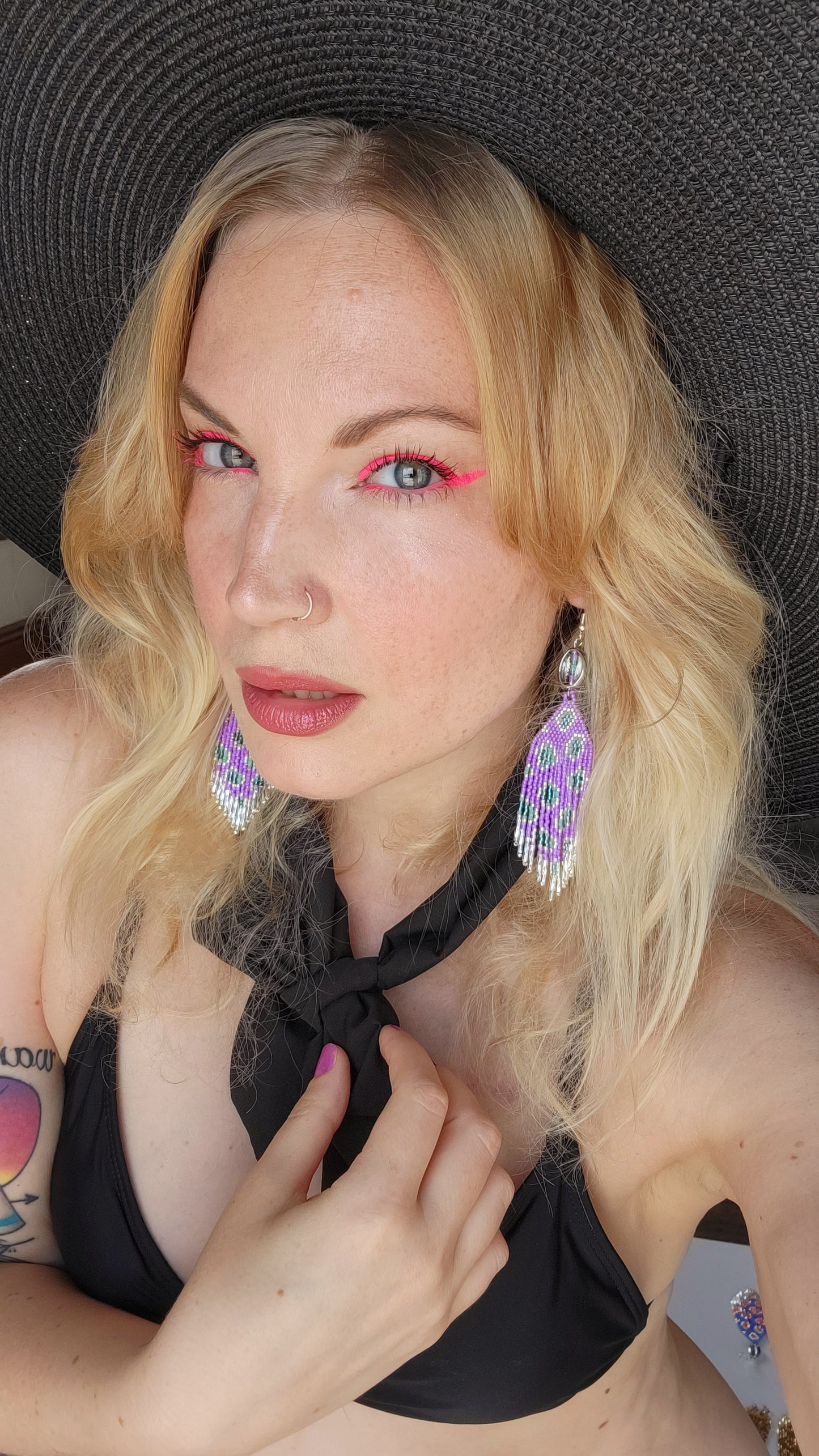 Wild Child Earrings in Juicy Violet