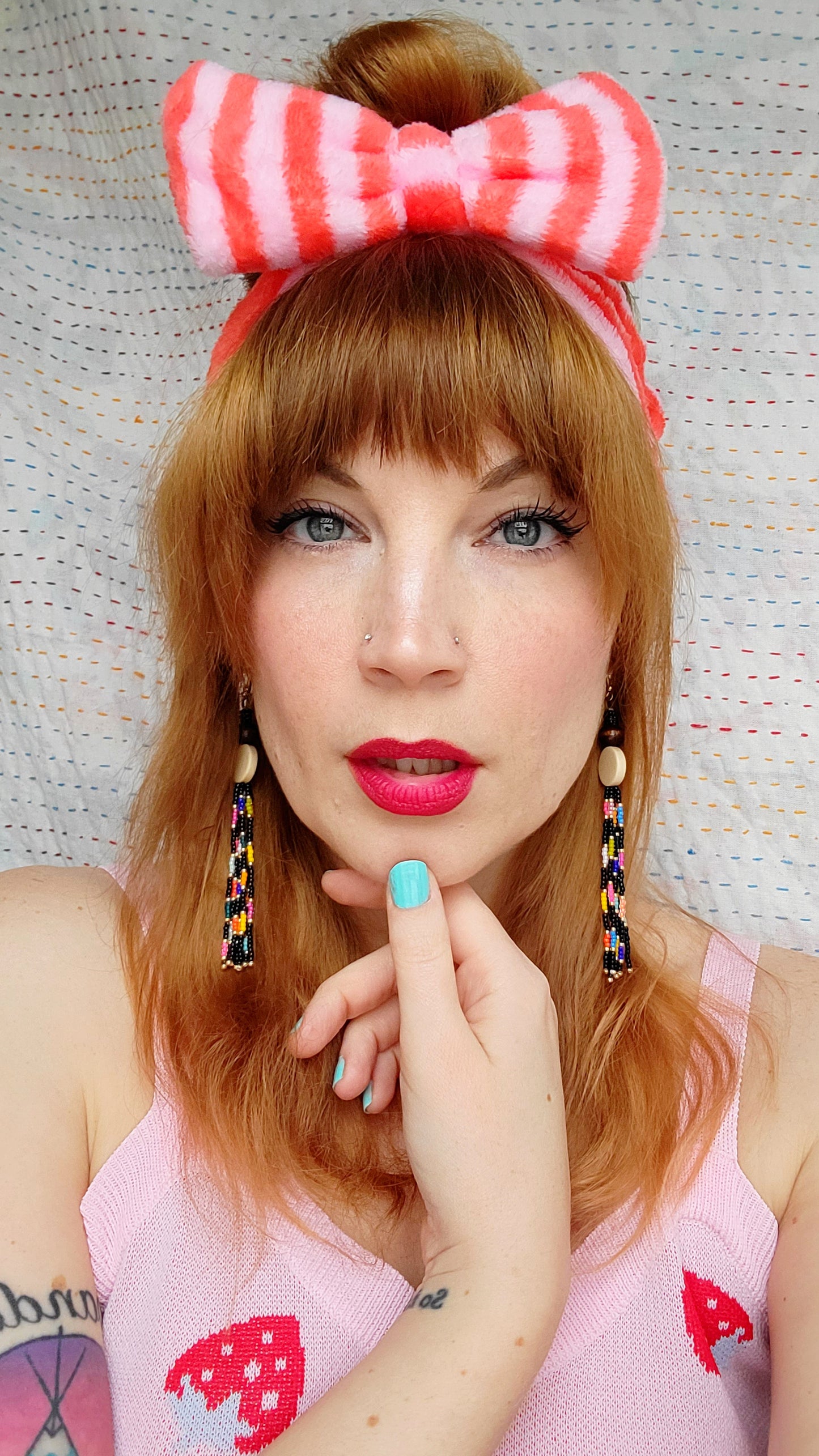 Confetti Earrings in Black