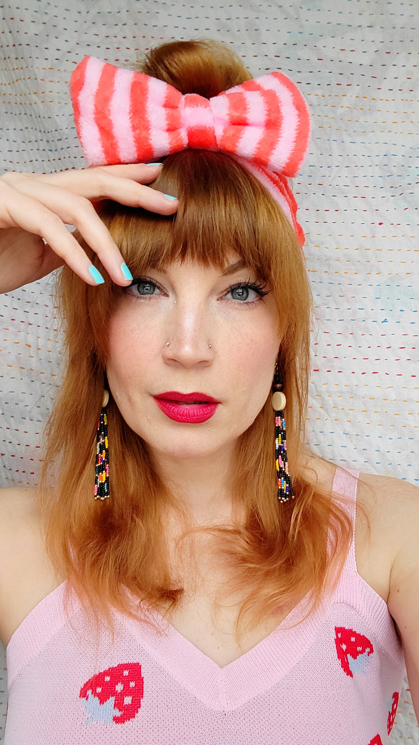 Confetti Earrings in Black