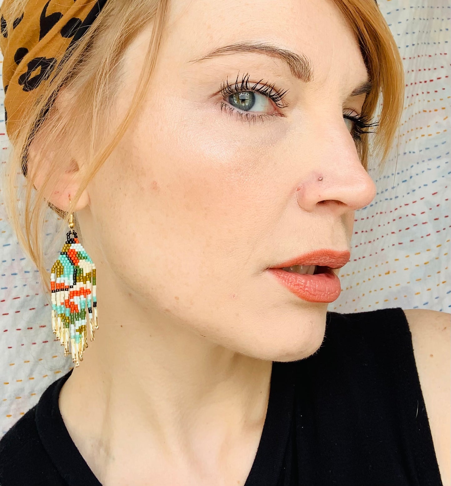 Tie-dyed Circe Earrings