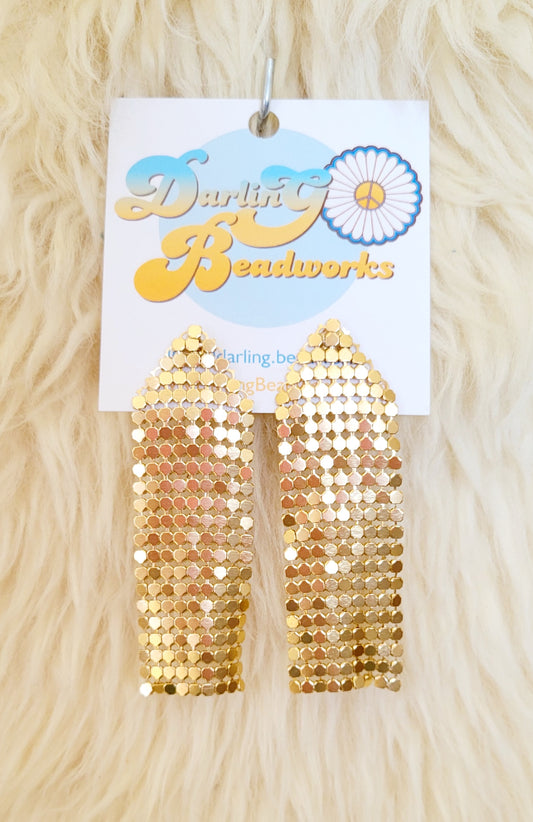 Small Shimmer Earrings in Gold