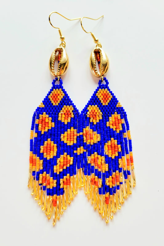 Wild Child Earrings in Indigo Dreams