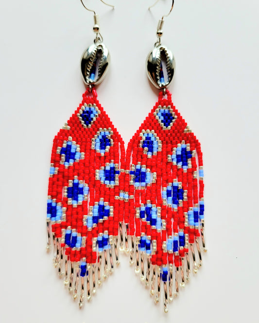 Wild Child Earrings in Red Pout