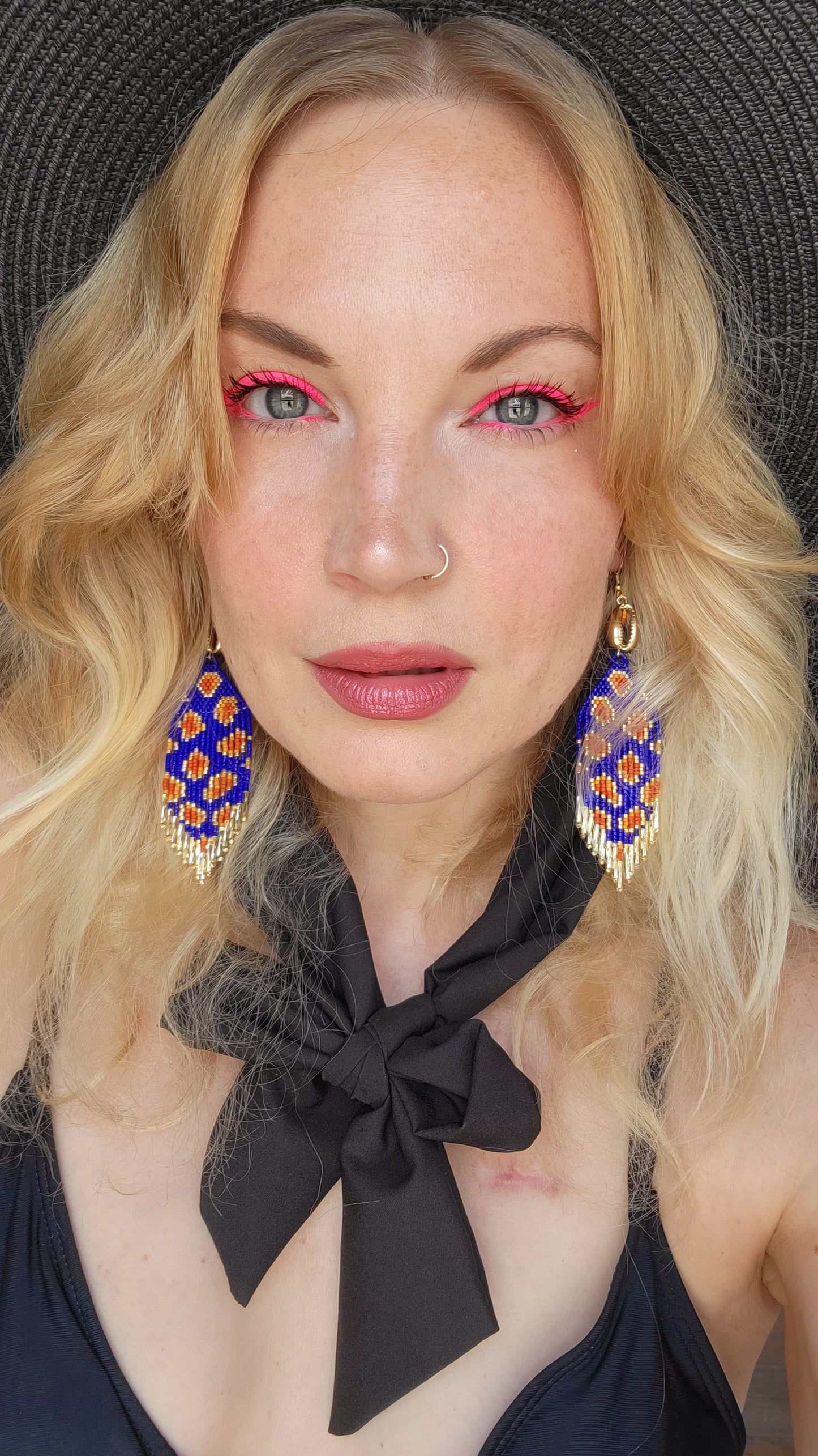 Wild Child Earrings in Indigo Dreams