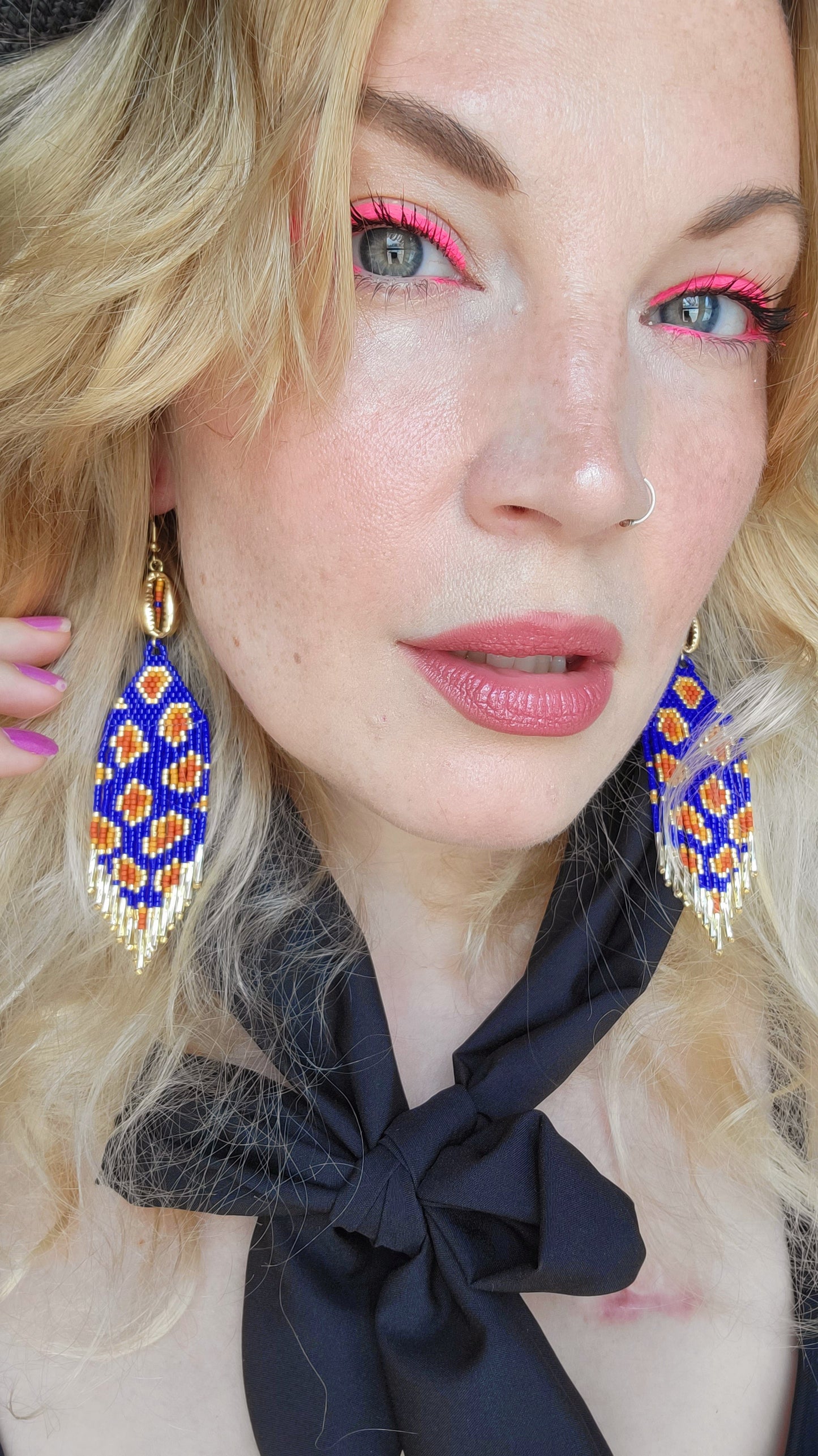 Wild Child Earrings in Indigo Dreams